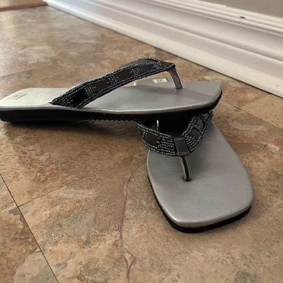 Vintage Women’s Rhinestone Beaded Sandals - Picture 5 of 5